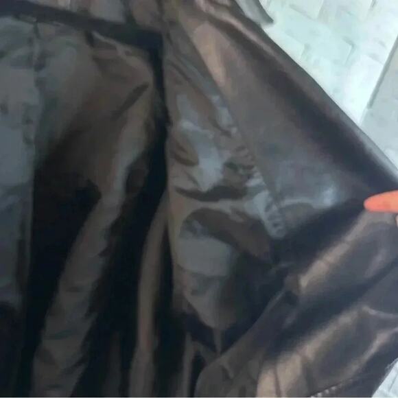 Lane Bryant Women’s moto faux leather jacket black bikercor streetwear plus size - Picture 6 of 11